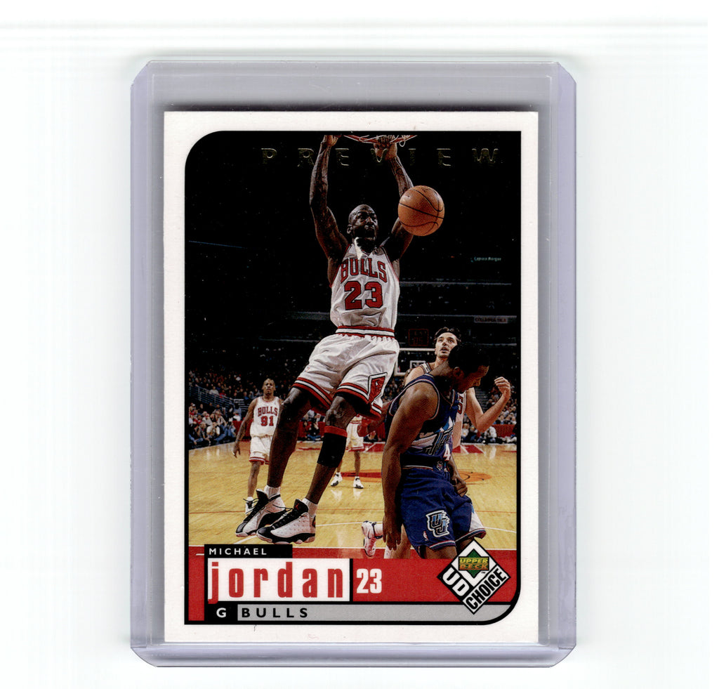 1998-99 UD Choice Preview Michael Jordan #23 Bulls