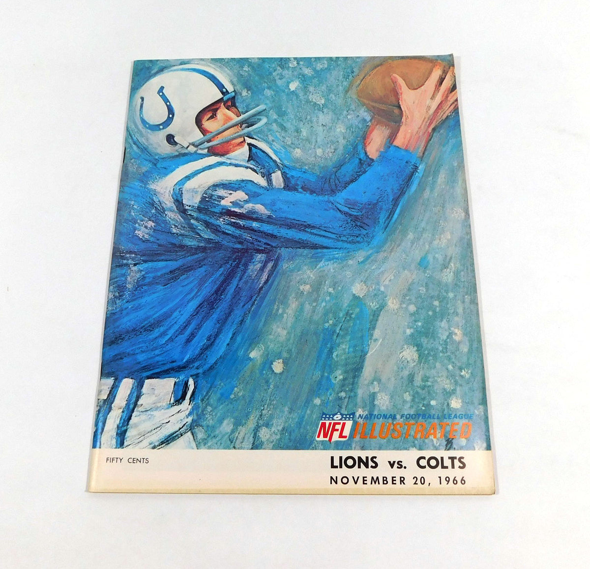 1966 Baltimore Colts at Detroit Lions NFL Football Program 11-20-66