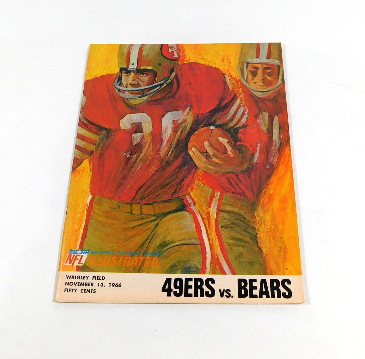 1966 San Francisco 49ers at Chicago Bears NFL Football Program 11-13-66
