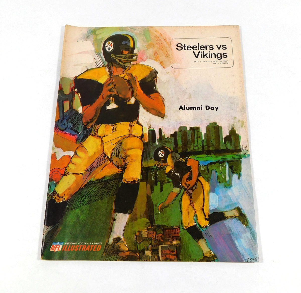 1967 Minnesota Vikings at Pittsburgh Steelers NFL Football Program 11-26-67