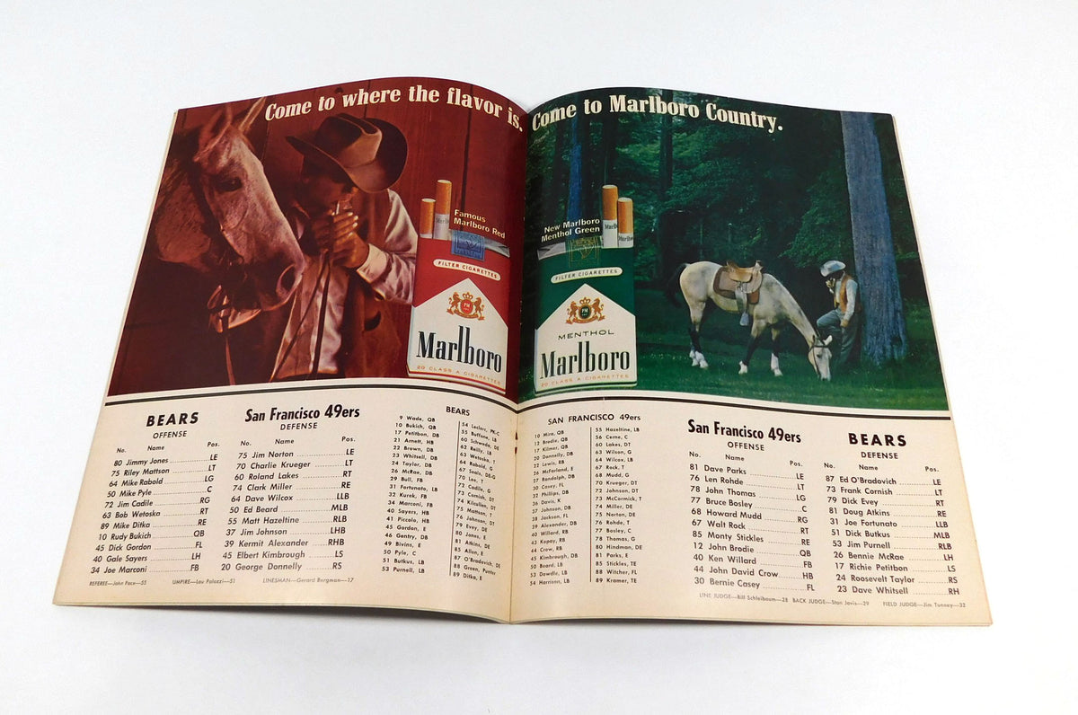 1966 San Francisco 49ers at Chicago Bears NFL Football Program 11-13-66 Pic2