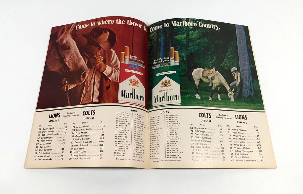 1966 Baltimore Colts at Detroit Lions NFL Football Program 11-20-66 Pic2
