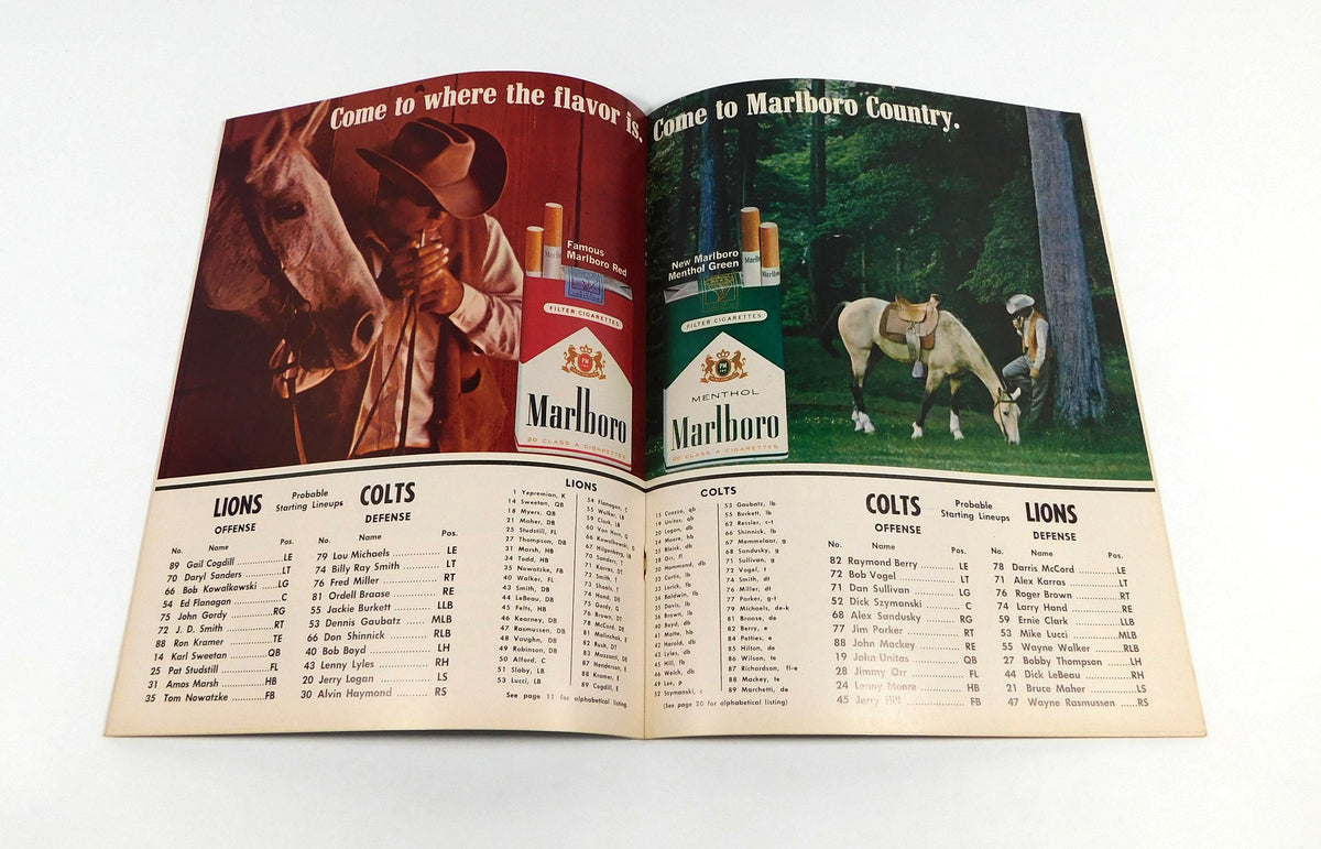 1966 Baltimore Colts at Detroit Lions NFL Football Program 11-20-66 Pic2