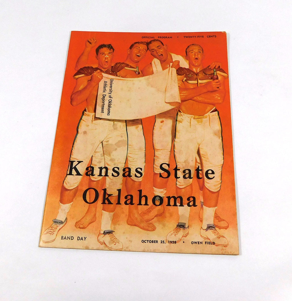 1958 Kansas State at Oklahoma College Football Program 10-25-58