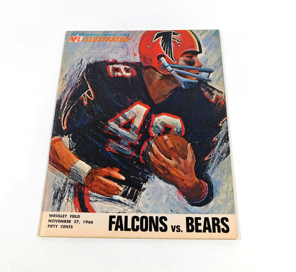 1966 Atlanta Falcons at Chicago Bears NFL Football Program 11-27-66