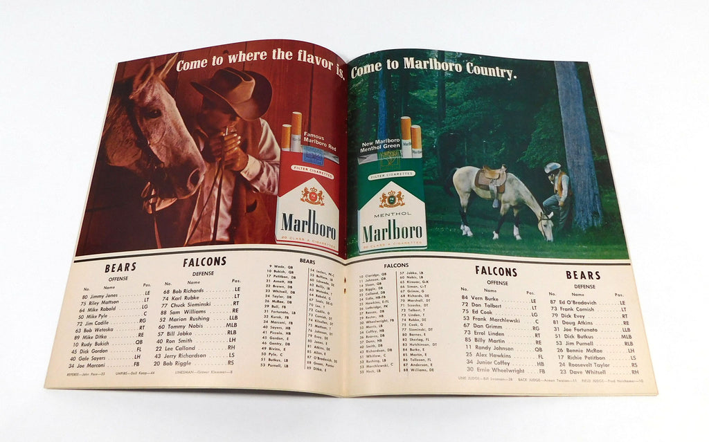 1966 Atlanta Falcons at Chicago Bears NFL Football Program 11-27-66 Pic2