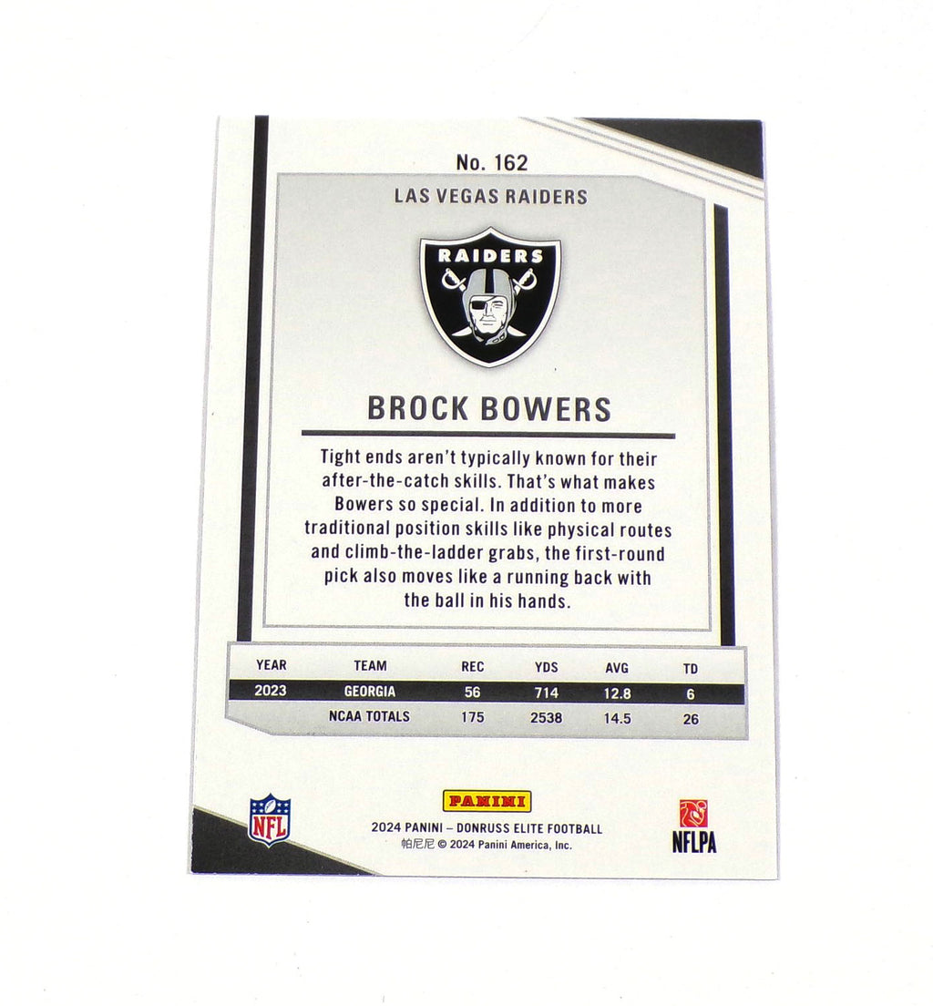 2024 Donruss Elite Brock Bowers Rookie Razzle Dazzle Case Hit #162 Raiders Pic2