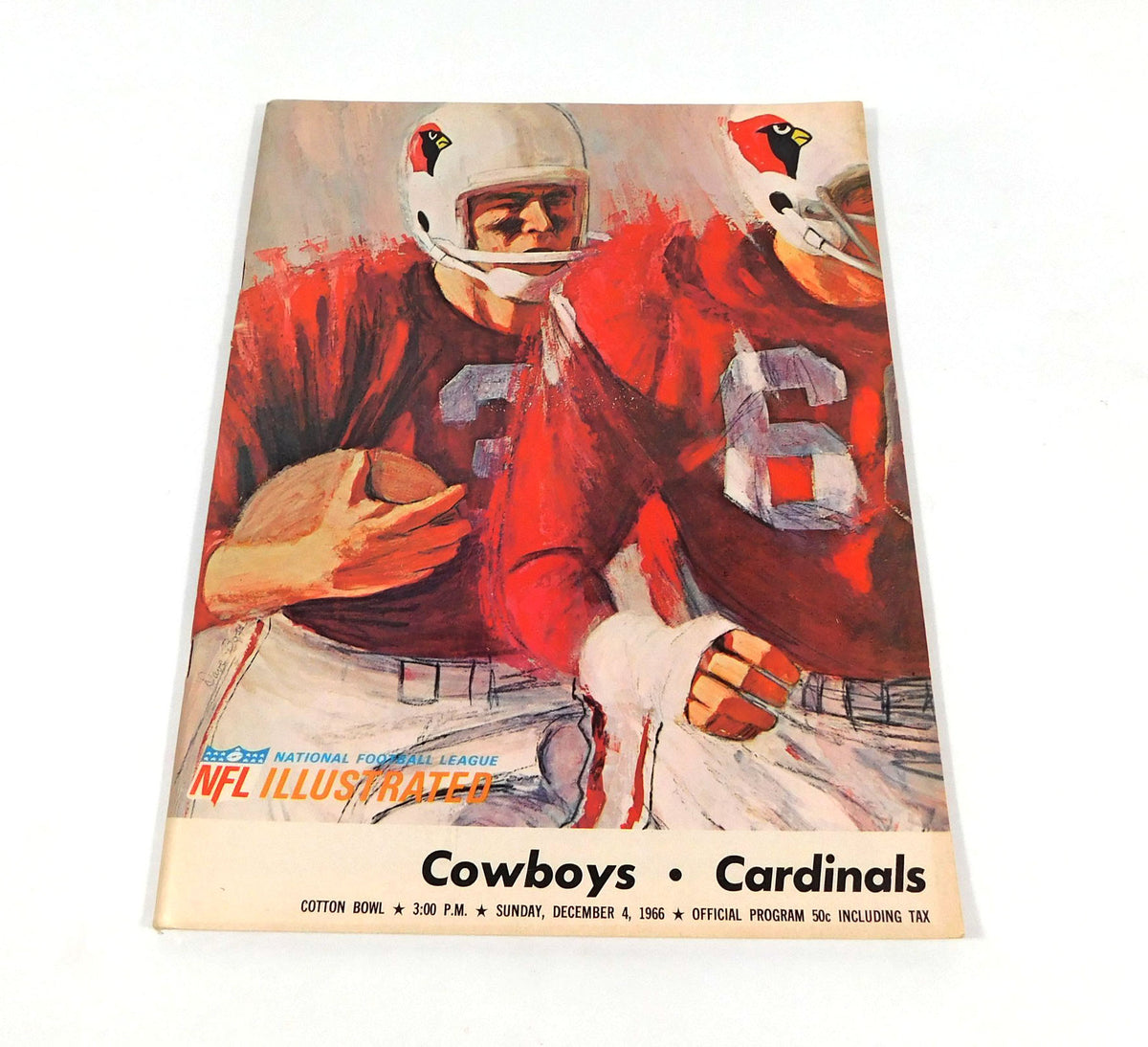 1966 St. Louis Cardinals at Dallas Cowboys NFL Football Program 12-4-66