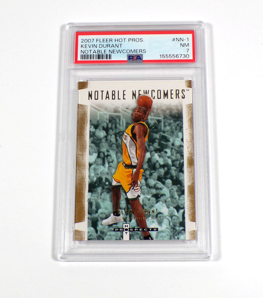 2007-08 Fleer Hot Prospects Kevin Durant Rookie Notable Newcomers #NN1 PSA 7