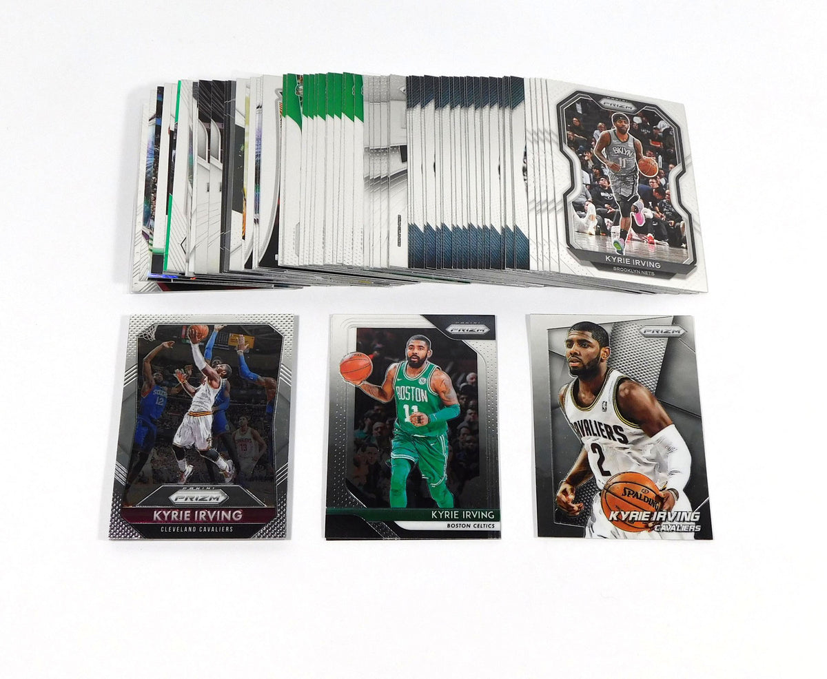 Lot of (76) Various Years Panini Prizm Kyrie Irving with Inserts Nets