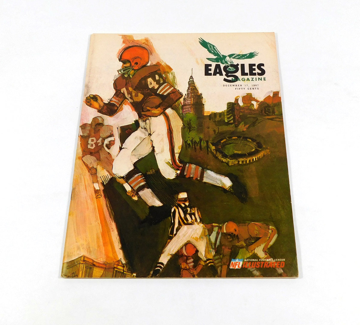 1967 Cleveland Browns at Philadelphia Eagles NFL Football Program 12-17-67