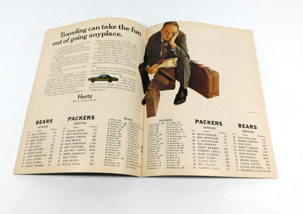 1967 Chicago Bears at Green Bay Packers NFL Football Program 9-24-67 Pic2