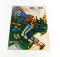 1967 Baltimore Colts at Detroit Lions NFL Football Program 8-26-67