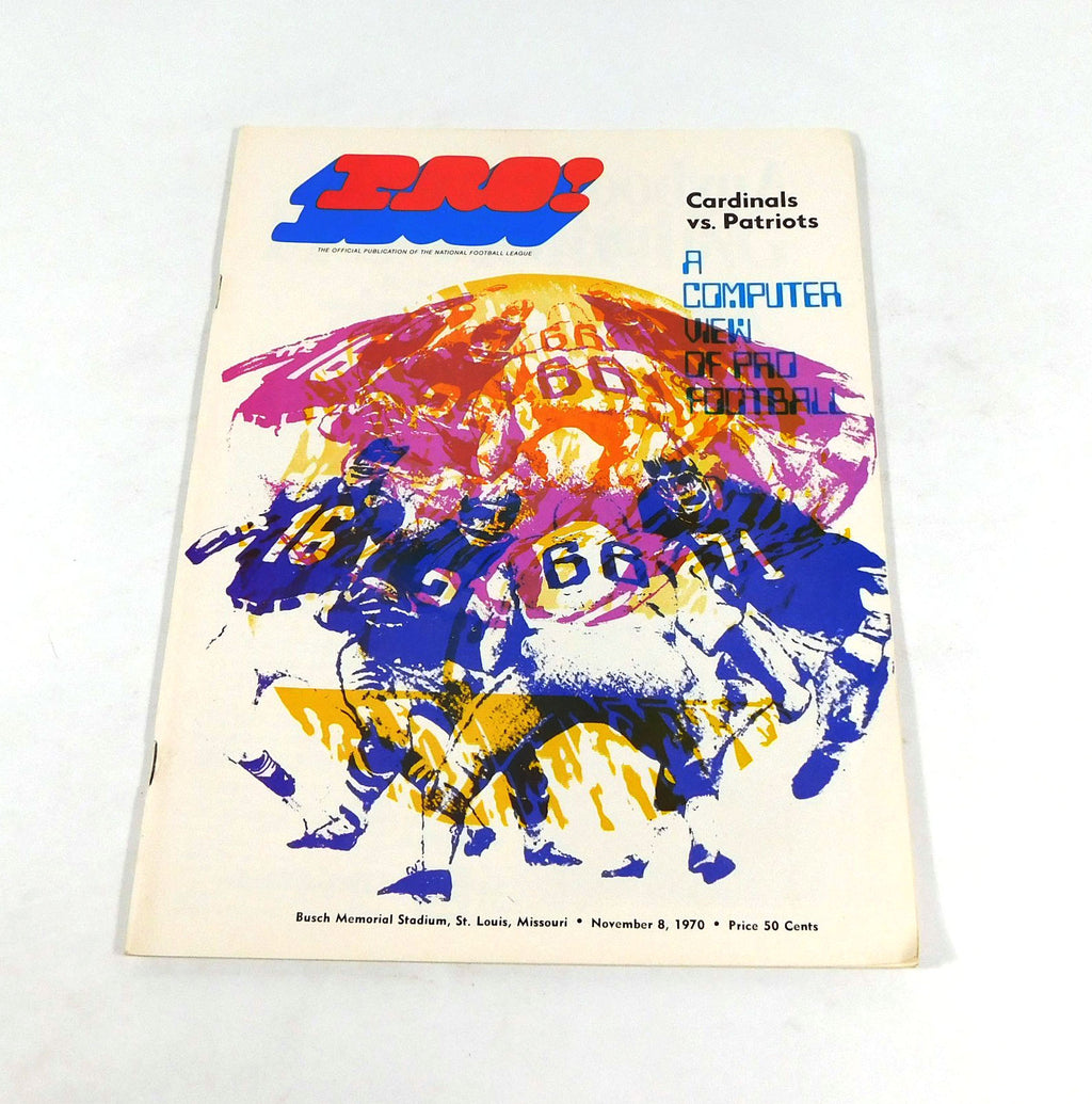 1970 Boston Patriots at St. Louis Cardinals NFL Football Program 11-8-70