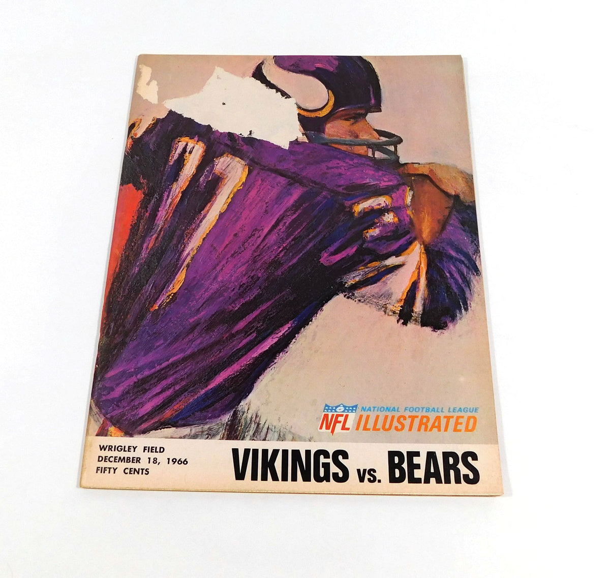 # 1966 Minnesota Vikings at Chicago Bears NFL Football Program 12-18-66