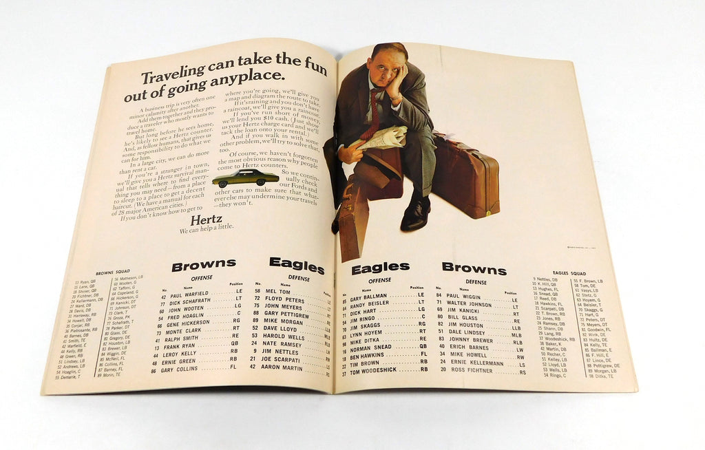 1967 Cleveland Browns at Philadelphia Eagles NFL Football Program 12-17-67 Pic2