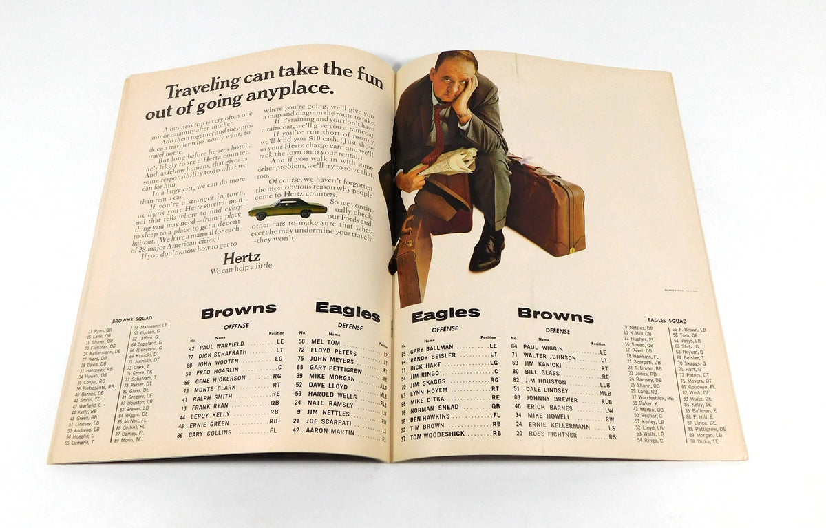 1967 Cleveland Browns at Philadelphia Eagles NFL Football Program 12-17-67 Pic2