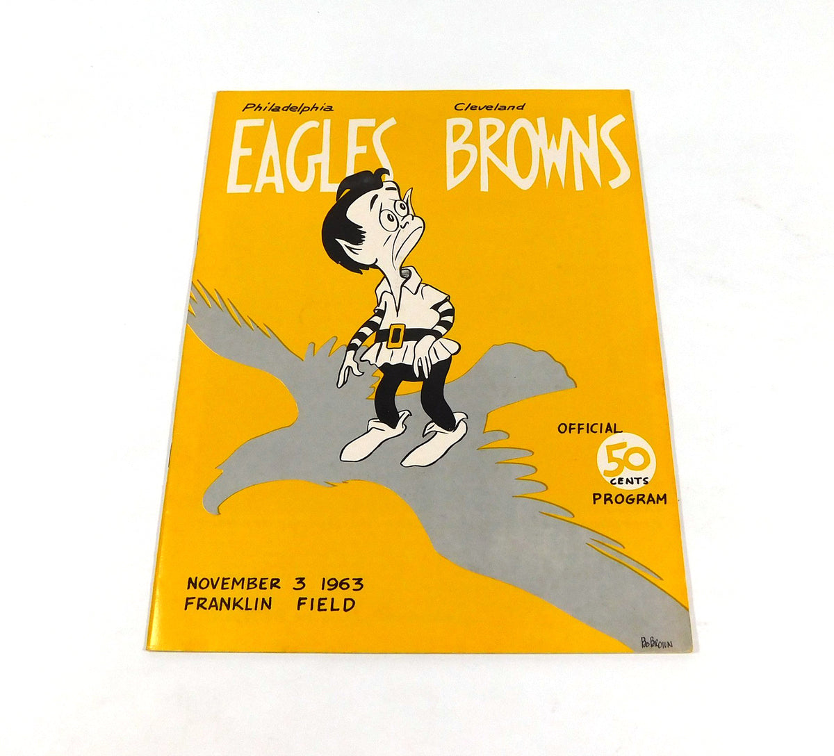 1963 Cleveland Browns at Philadelphia Eagles NFL Football Program 11-3-63