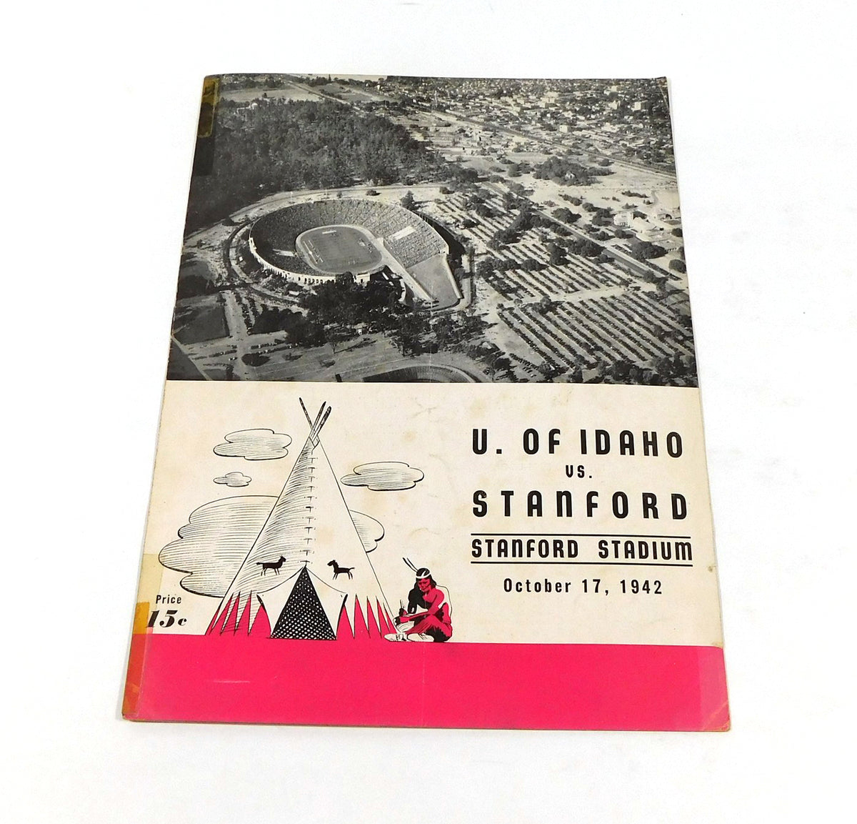1942 Idaho at Stanford College Football Program 10-17-42