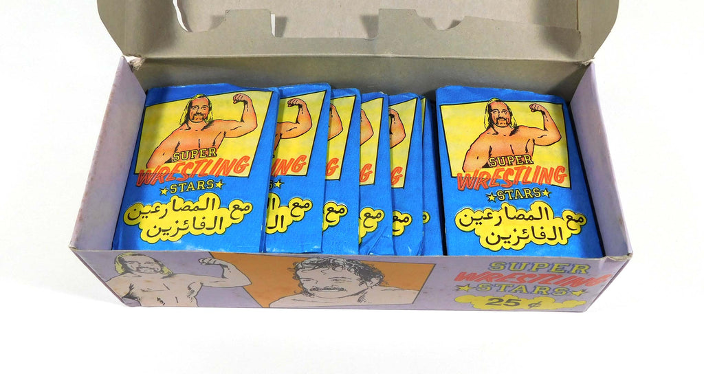 1986 Monty Gum Super Wrestling Stars Box (50 Packs) Pic2
