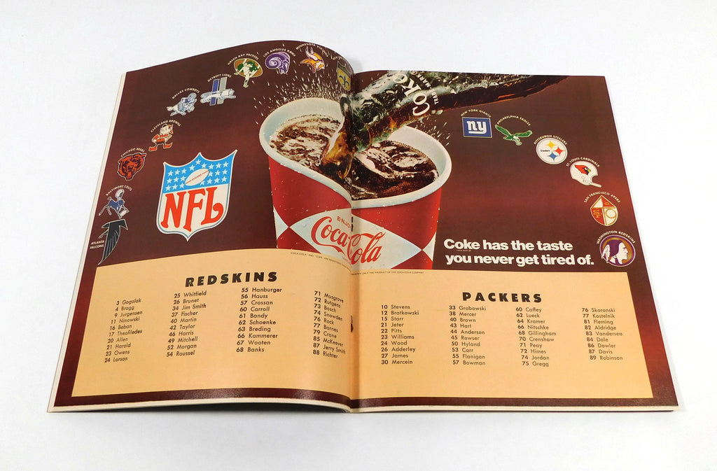 1968 Green Bay Packers at Washington Redskins NFL Football Program 11-24-68 Pic2