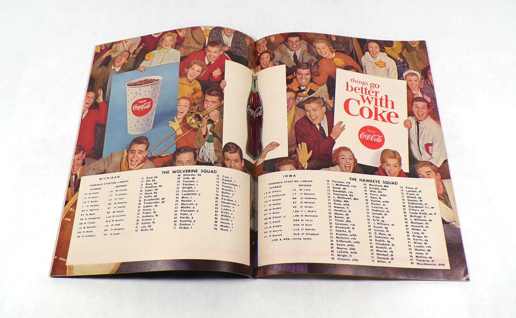 1964 Michigan at Iowa College Football Program 11-14-64 Pic2