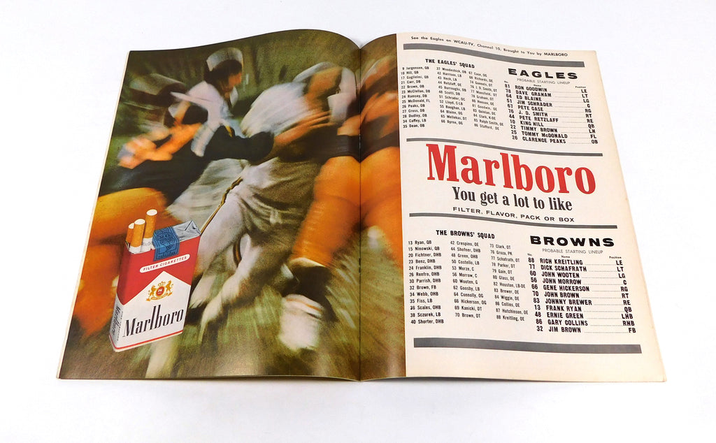 1963 Cleveland Browns at Philadelphia Eagles NFL Football Program 11-3-63 Pic2
