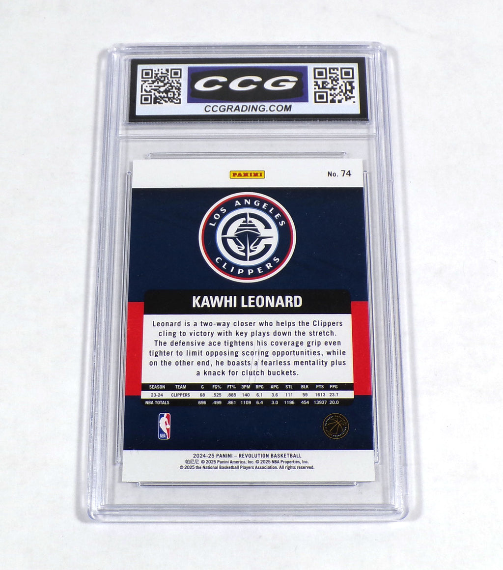 2024-25 Panini Revolution Kawhi Leonard #74 Clippers CCG 10 Pic2