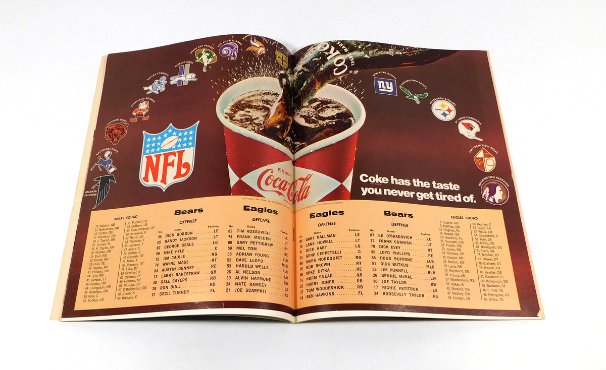 1968 Chicago Bears at Philadelphia Eagles NFL Football Program 10-20-68 Pic2