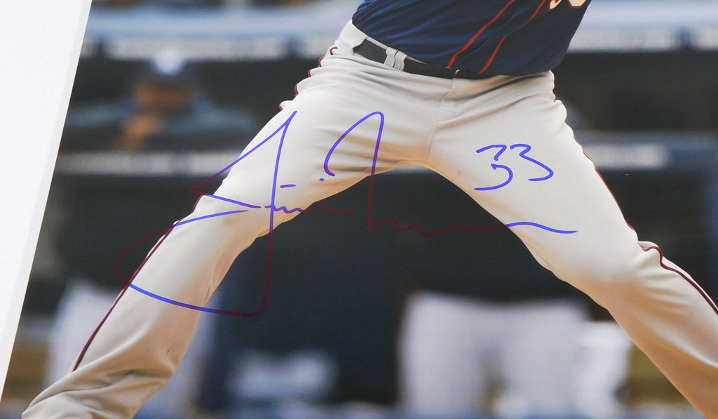 Justin Morneau Signed 16 x 20 Color Photo Twins JSA Auto AR90602 Pic2