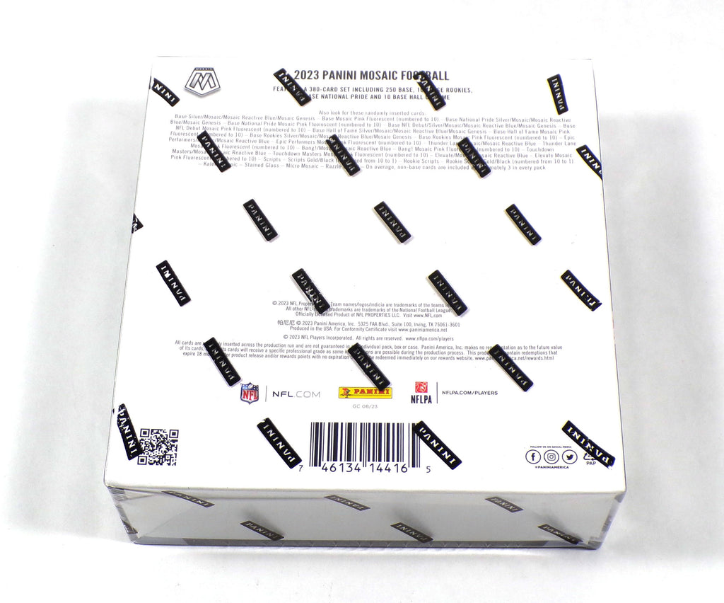 2023 Panini Mosaic Football Retail Mega Box Sealed (6 Packs) Reactive Blue Pic2