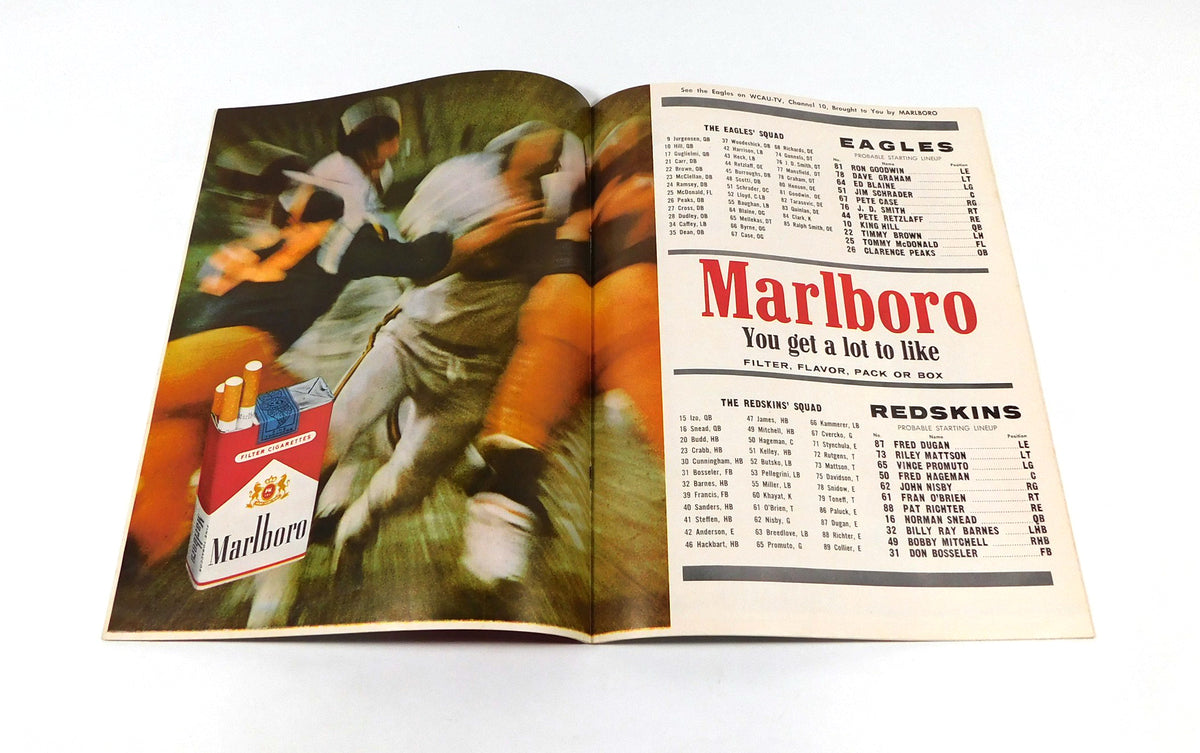1963 Washington Redskins at Philadelphia Eagles NFL Football Program 11-24-63 Pic2