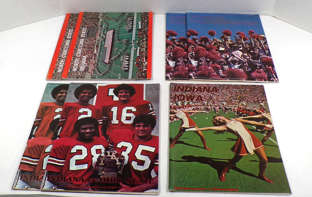 Lot of (7) Assorted 1978 Indiana College Football Programs Pic2