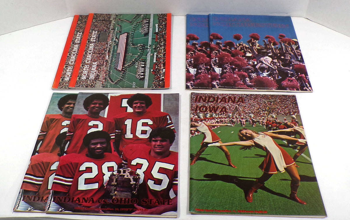 Lot of (7) Assorted 1978 Indiana College Football Programs Pic2
