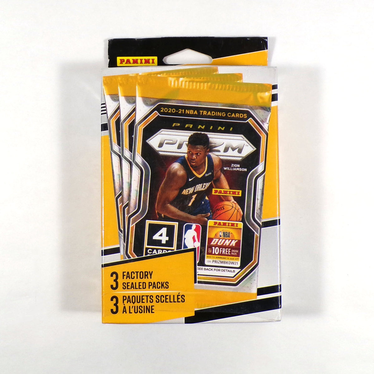 2020-21 MJ Holdings Panini Prizm Basketball Hanger Box Sealed (3 Packs)