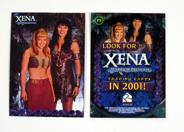 2001 Rittenhouse Xena Warrior Princess Seasons 4 & 5 Promo Card Set (3) Nm/Mt Pic2