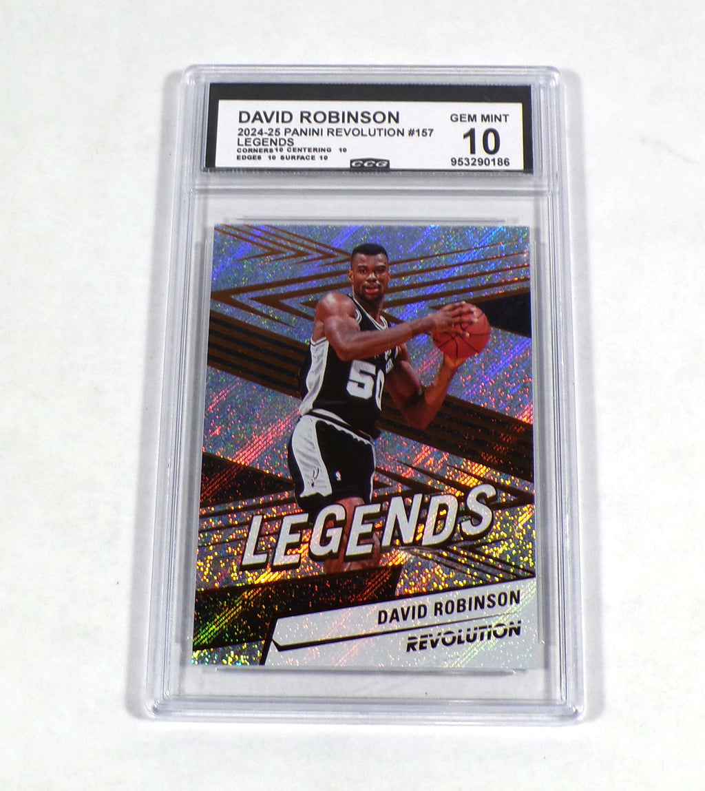 2024-25 Panini Revolution David Robinson Legends #157 Spurs CCG 10