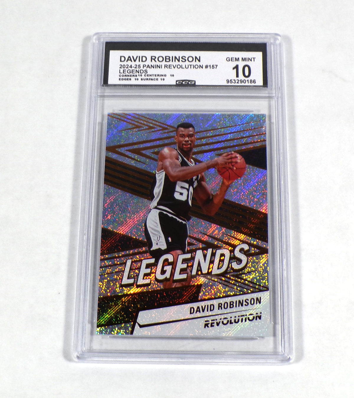 2024-25 Panini Revolution David Robinson Legends #157 Spurs CCG 10