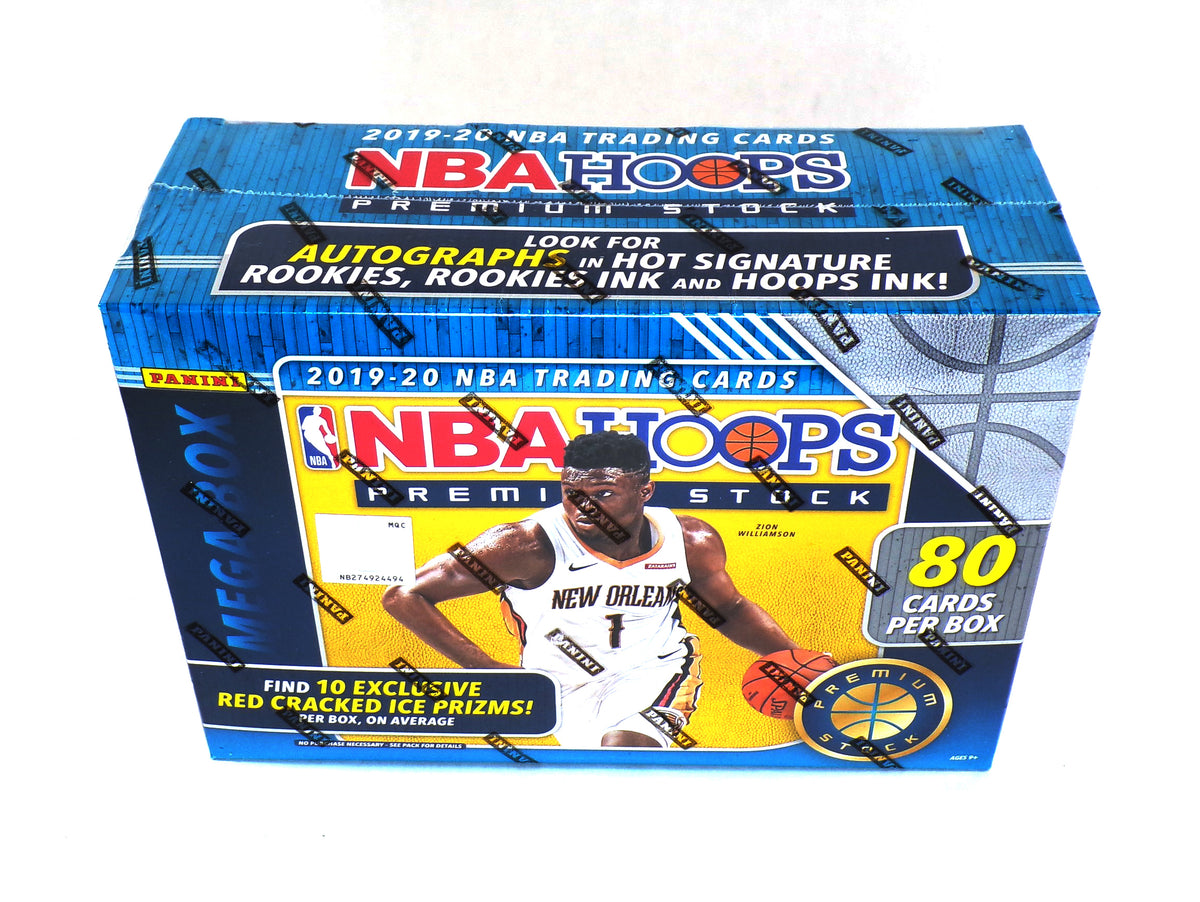 2019-20 Panini NBA Hoops Basketball Mega Box Sealed (10 Packs) Red Cracked Ice