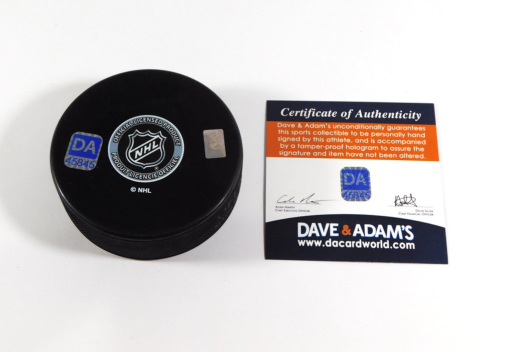 Cam Fowler Signed NHL Souvenir Hockey Puck Ducks Dave & Adam's Auto Pic2