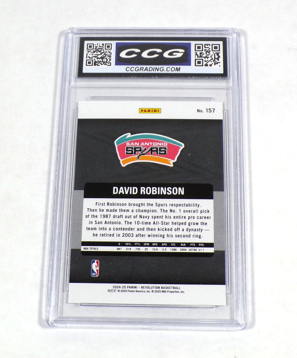 2024-25 Panini Revolution David Robinson Legends #157 Spurs CCG 10 Pic2