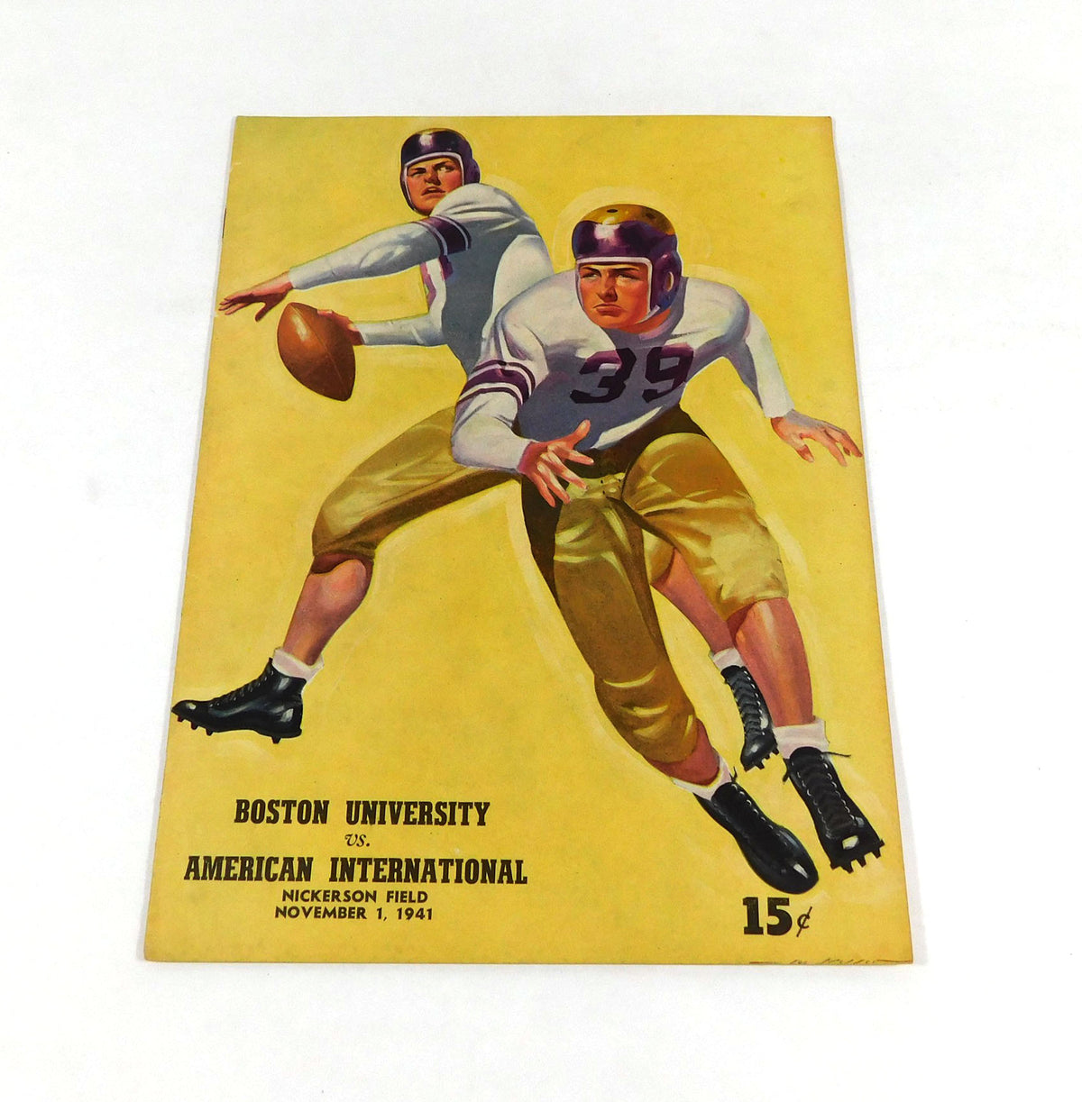 1941 American International v Boston University College Football Program 11-1-41