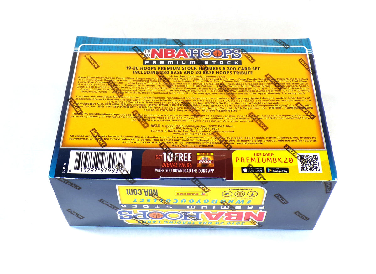 2019-20 Panini NBA Hoops Basketball Mega Box Sealed (10 Packs) Red Cracked Ice Pic2