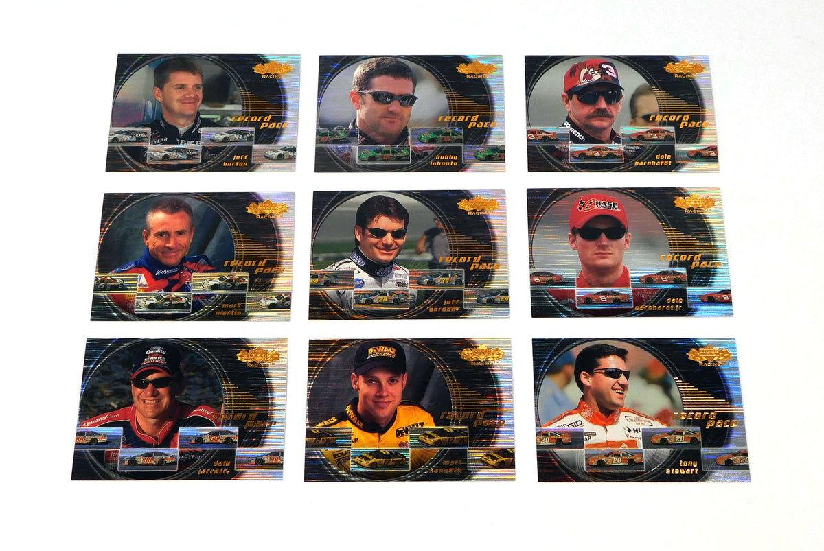 2000 Upper Deck Racing Record Pace NASCAR Racing Insert Set (9)