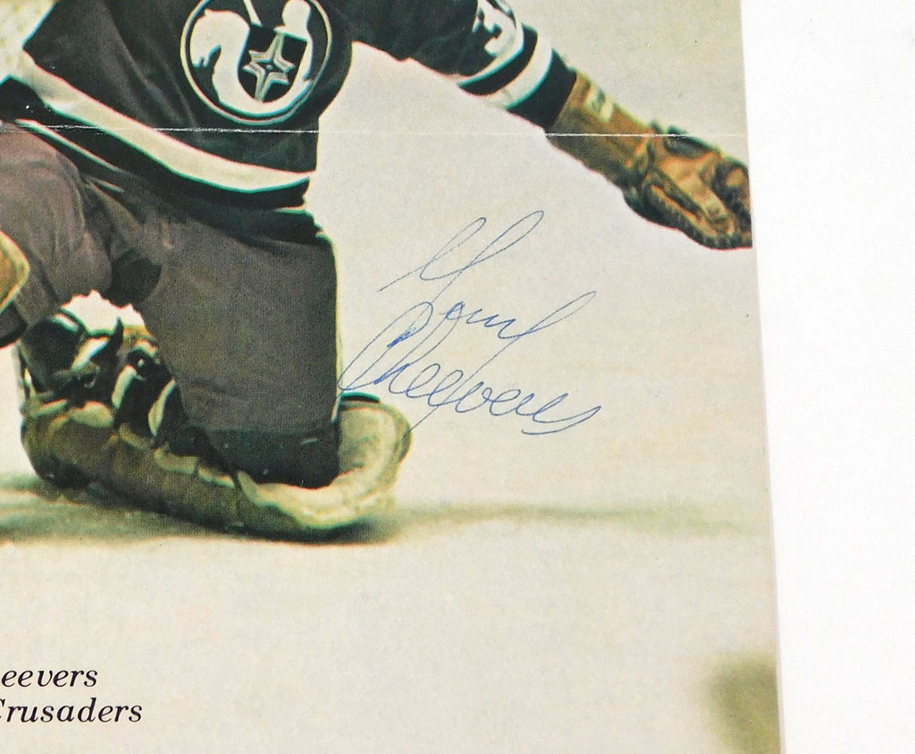 Gerry Cheevers Signed 8 x 10 Color Magazine Photo Crusaders JSA Auto DA043851 Pic2