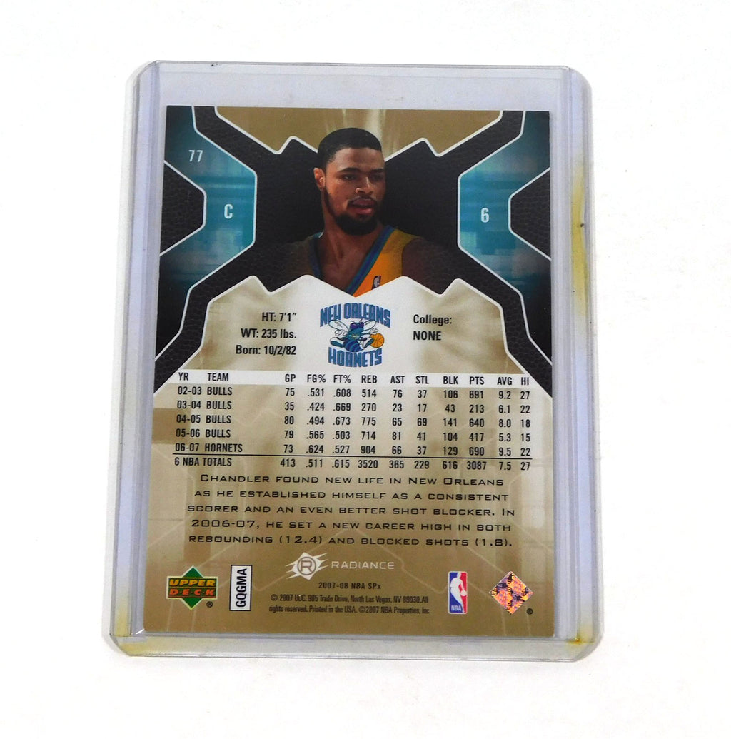 2007-08 SPx Radiance Tyson Chandler #77 Hornets /25 Pic2