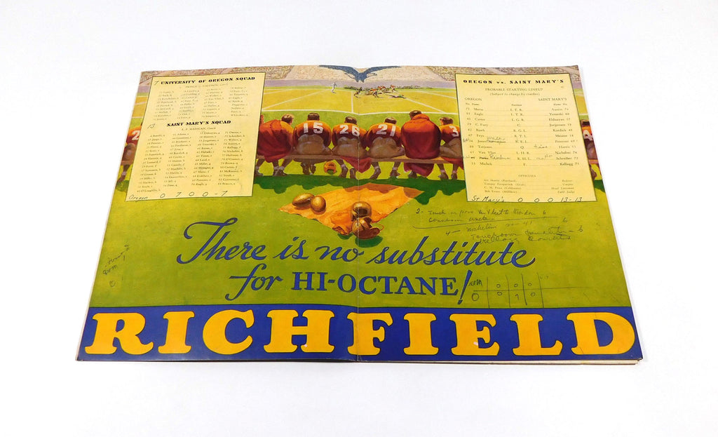 1934 Oregon vs Saint Mary's College Football Program 11-29-34 Pic2