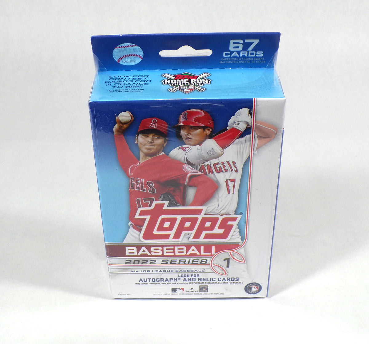 2022 Topps Baseball Series 1 Hanger Box Sealed (67 Cards) 887521105663
