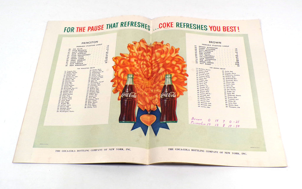 1960 Brown at Princeton College Football Program 10-29-60 Pic2