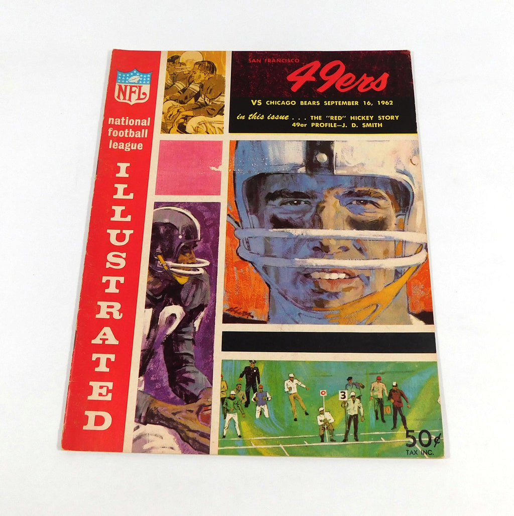 1962 Chicago Bears at San Francisco 49ers NFL Football Program 9-16-62